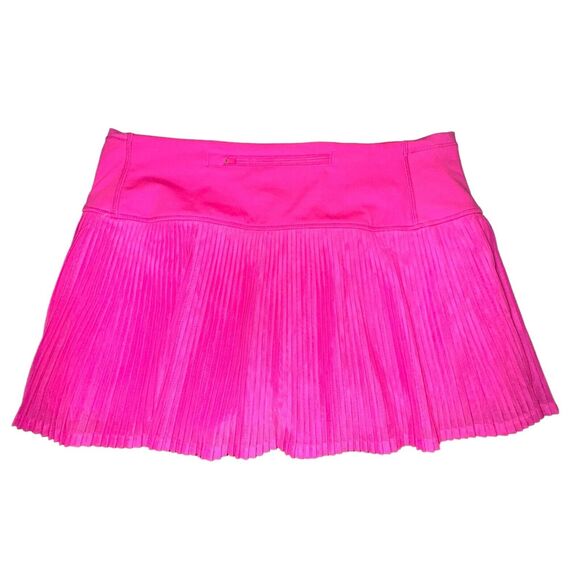 Ibkul 13in Mesh Skort Women's Size L Hot Pink Skirt Mid Rise Zip Pocket NWT - Picture 3 of 7